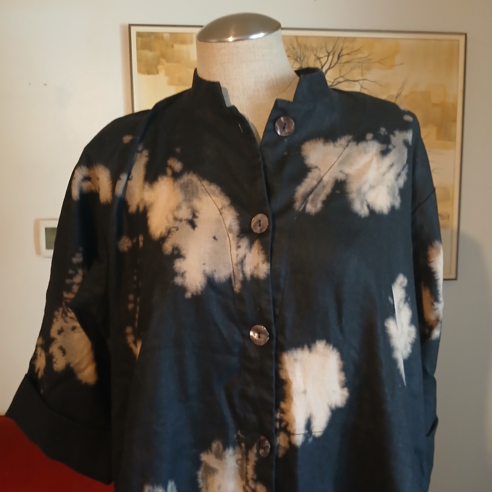 NWT Bitte Kai Rand Black Tie Dye Jacket Dress